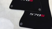 Black Floor Mats for McLaren 570S Tailored Carpets Set AutoWin