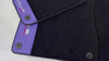 Purple Leather Black Floor Mats for Lamborghini Urus | Black Trim