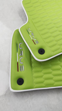 حصير سيارة جلد أخضر لسيارة لامبورغيني أوروس (2018-2026) تصميم ER56