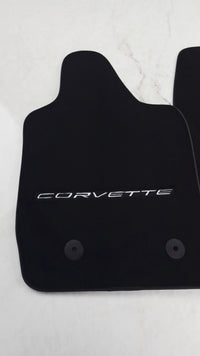 Black Floor Mats For Chevrolet Corvette C7 (2014-2019)