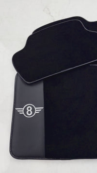 سجاد سيارات أسود لسيارة ميني كوبر F56 (2013-2022) مع الجلد