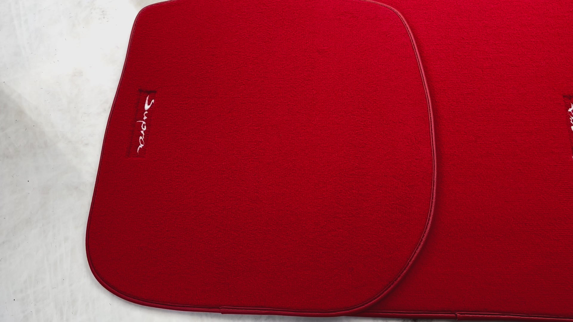 Red Floor Mats for Toyota GR Supra A90 (2019-2023) - AutoWin