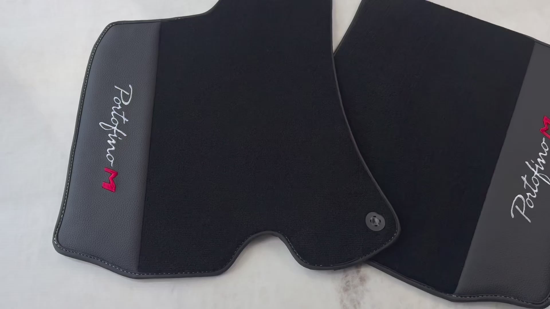 حصائر سيارات سوداء لفيراري بورتوفينو M (2018-2023) مع جلد - AutoWin