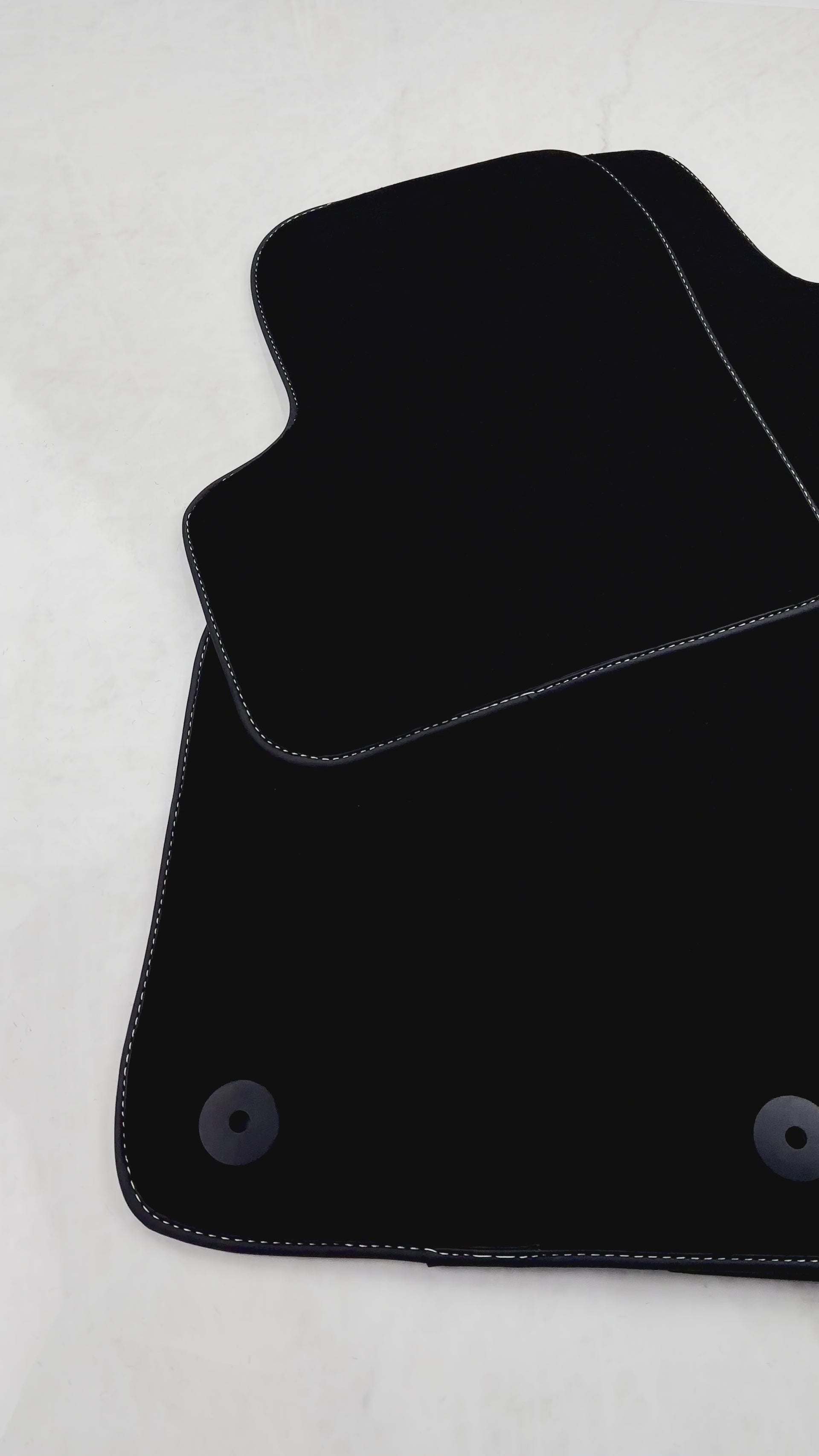 Black Floor Mats for Fiat 500 (2020 - 2024) Hybrid | Black Trim - AutoWin