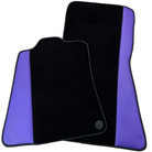 Purple Leather Black Floor Mats for McLaren 750S (2023-2025) | Black Trim
