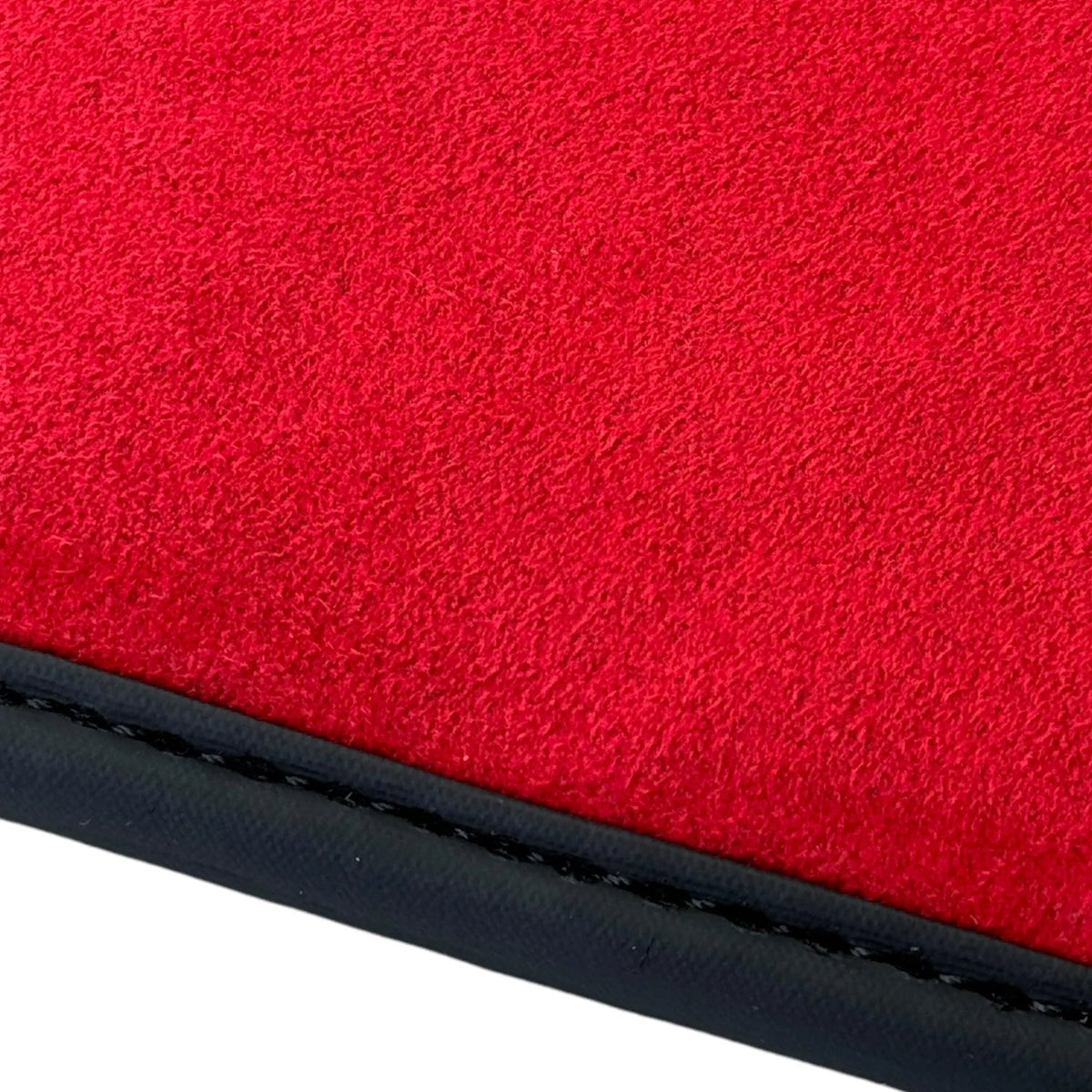 Red Floor Mats for Ferrari 296 GTB (2022-2027) with Alcantara Leather