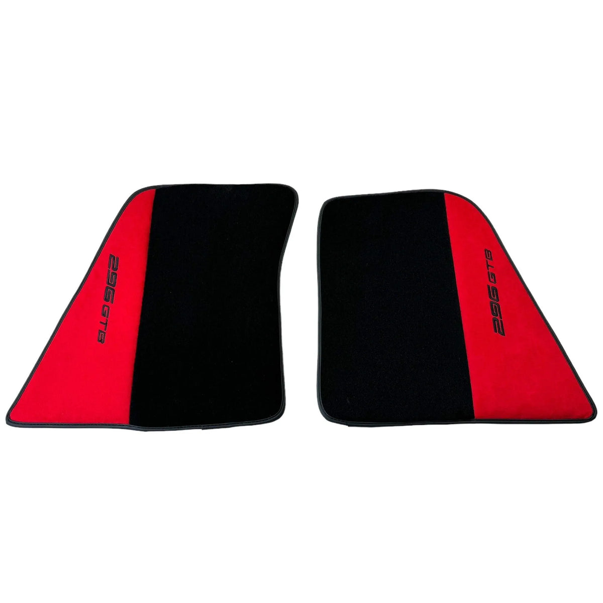 Red Floor Mats for Ferrari 296 GTB (2022-2027) with Alcantara Leather - AutoWin