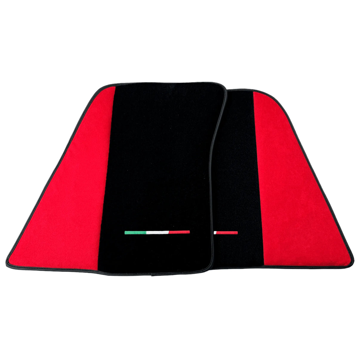 Red Floor Mats for Ferrari 296 GTB (2022-2027) with Alcantara Leather - AutoWin