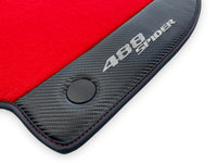 Red Floor Mats For Ferrari 488 Spider 2015-2022 Carbon Fiber - AutoWin