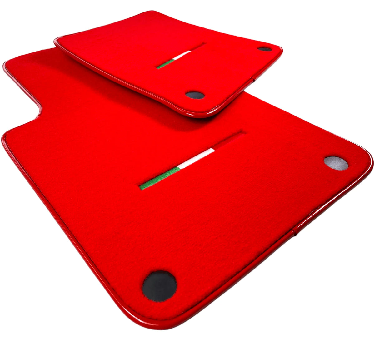 Red Floor Mats For Ferrari 599 Coupe 2006-2012 Italian Edition - AutoWin