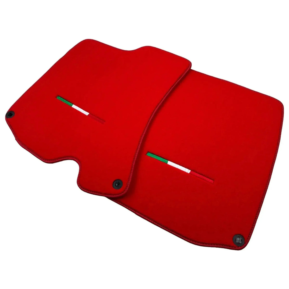 Red Floor Mats For Ferrari Roma (2021-2027) Italian Edition - AutoWin