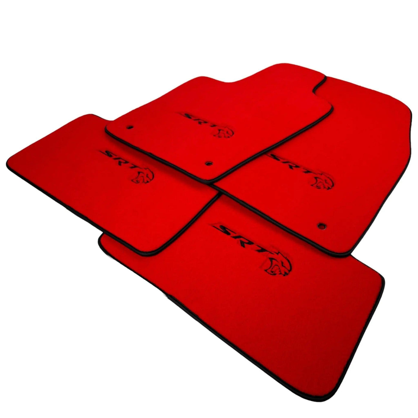 Red Floor Mats For Jeep Grand Cherokee WK2 SRT (2011-2020) - AutoWin