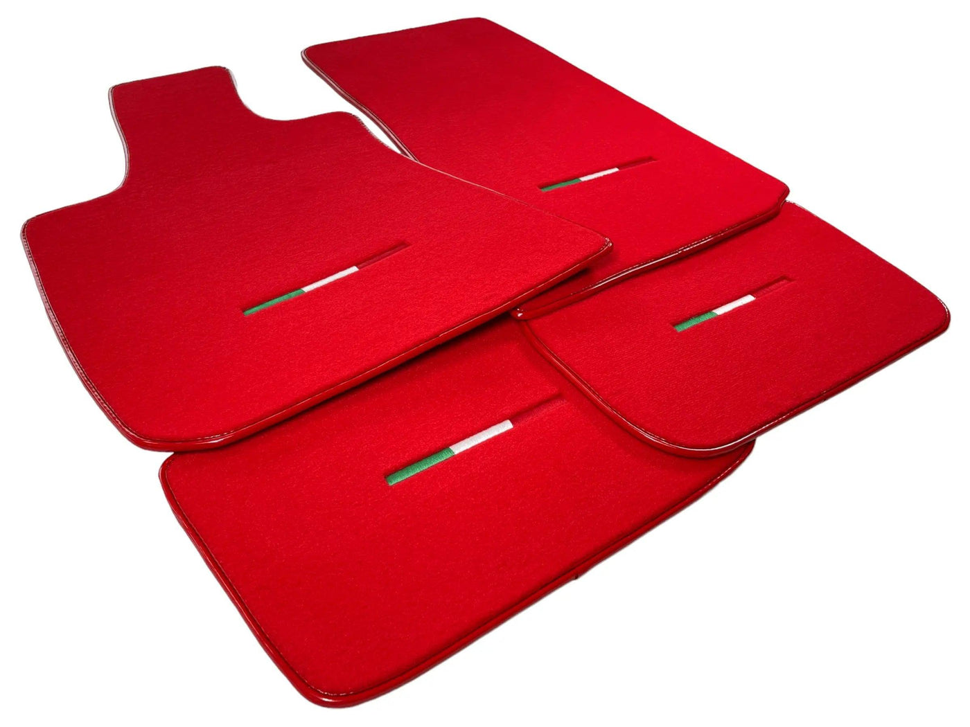 Red Floor Mats For Maserati Coupé (2001-2007) Italy Edition - AutoWin