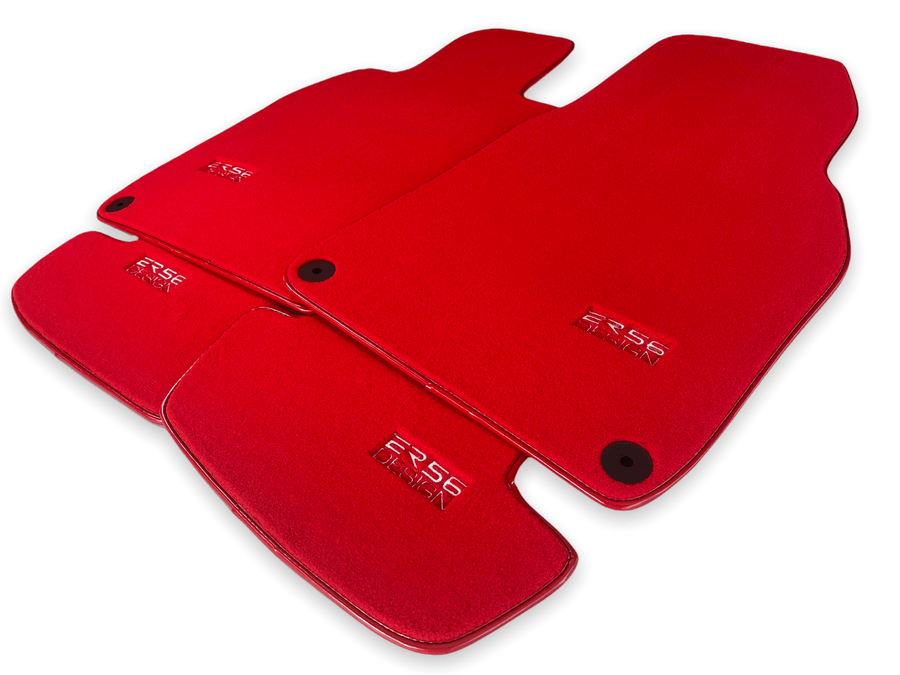 Red Floor Mats for Porsche Cayenne (2003-2010) | ER56 Design - AutoWin