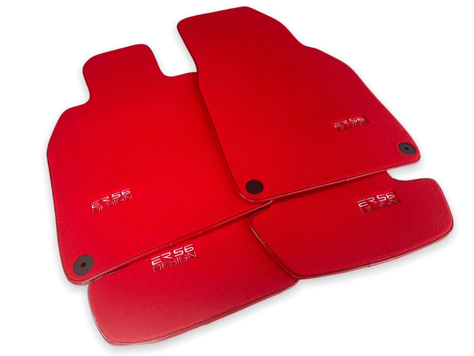 Red Floor Mats for Porsche Macan (2014-2023) | ER56 Design - AutoWin
