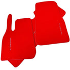 Red Floor Mats for Tesla Model Y (2020-2023) with Red Trim - AutoWin