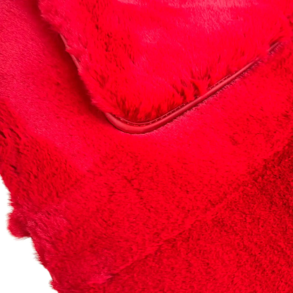 Red Sheepskin Floor Mats for Ferrari 296 GTB (2022-2027)