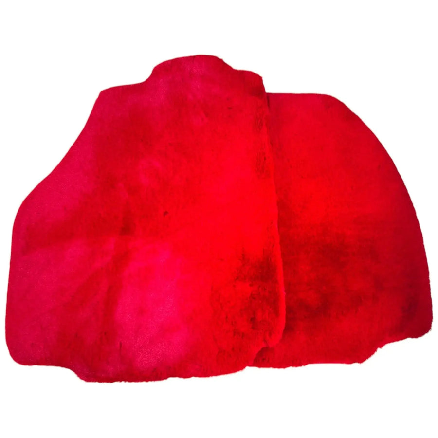 Red Sheepskin Floor Mats for Ferrari 458 Italia (2009-2015)