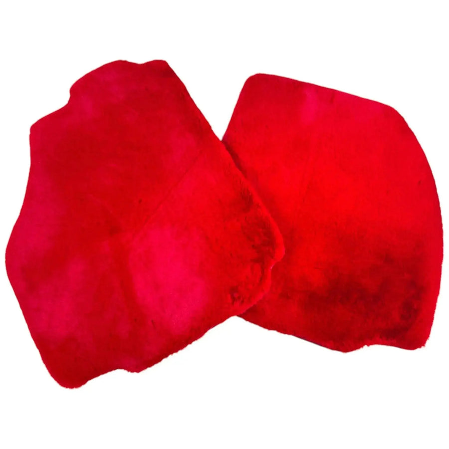 Red Sheepskin Floor Mats for Ferrari 458 Italia (2009-2015)