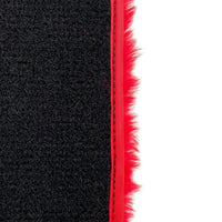 Red Sheepskin Floor Mats for Ferrari Portofino (2018-2023)