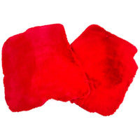 Red Sheepskin Floor Mats for Ferrari Portofino (2018-2023)