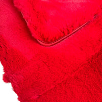 Red Sheepskin Floor Mats for Ferrari Portofino (2018-2023)