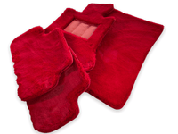 Red Sheepskin Floor Mats For Rolls Royce Shadow 1965-1977 Er56 Design Brand - AutoWin