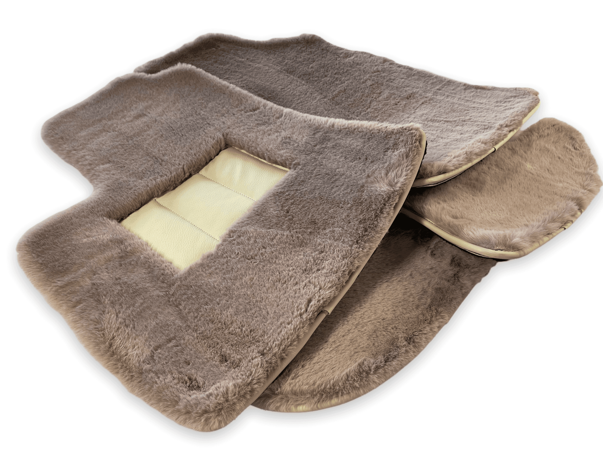 Sheepskin Floor Mats For Bentley Continental GTC (2006–2011) Er56 Design - AutoWin