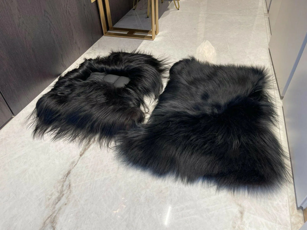 Sheepskin Floor Mats For Rolls Royce Ghost Series II (2021-2024) Er56 Design Brand - AutoWin