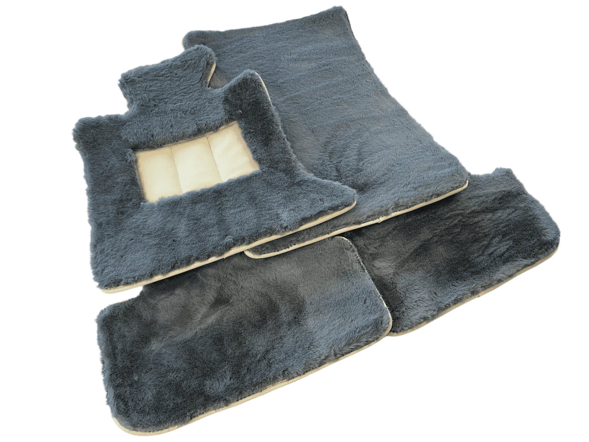 Sheepskin Floor Mats For Rolls Royce Ghost Series II (2021-2024) ER56 Design Brand - AutoWin