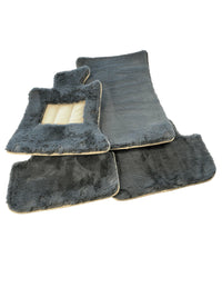 Sheepskin Floor Mats For Rolls Royce Phantom VIII (2017-2024) ER56 Design Brand - AutoWin