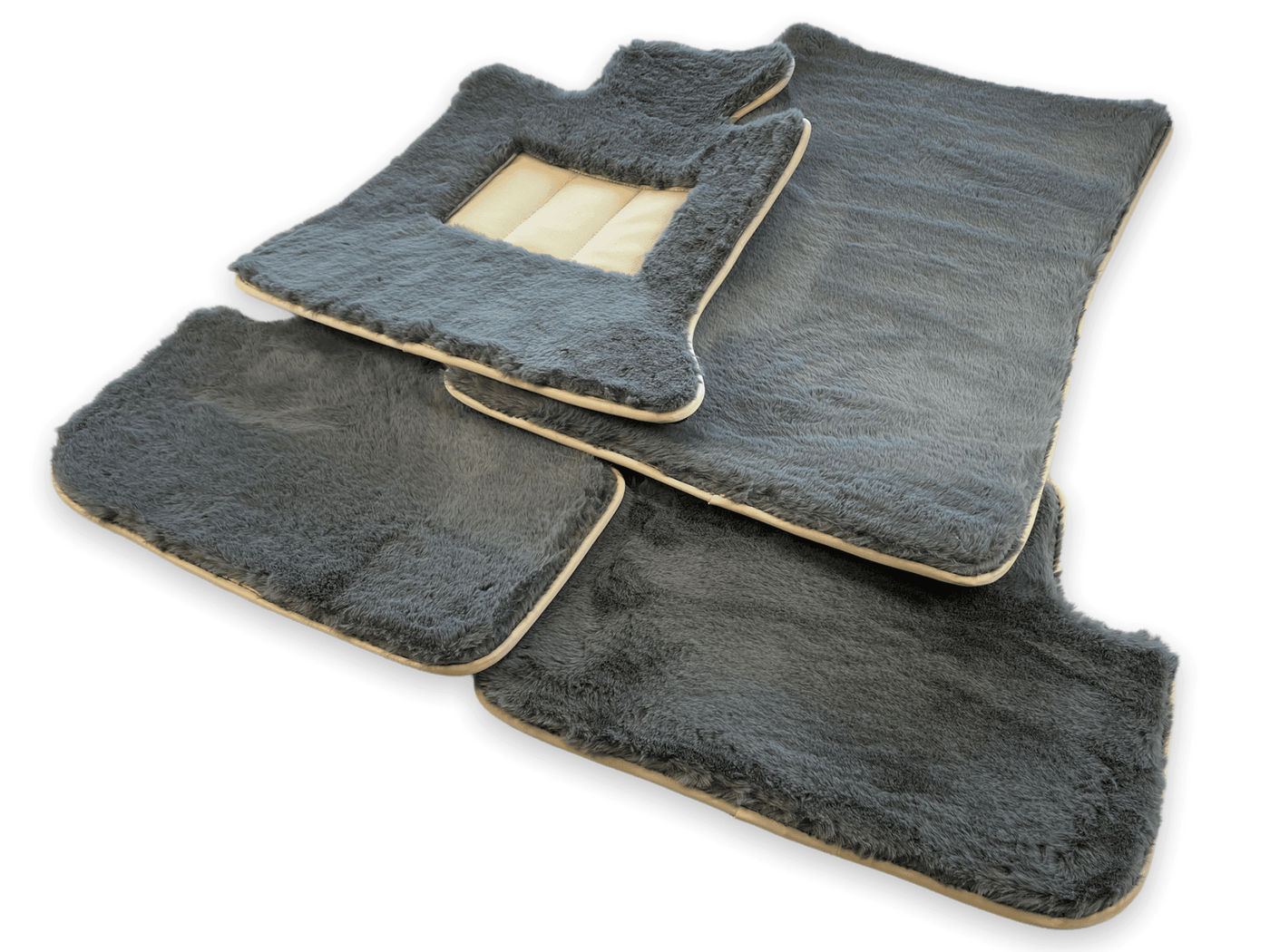 Sheepskin Floor Mats For Rolls Royce Spectre (2023-2024) ER56 Design Brand - AutoWin