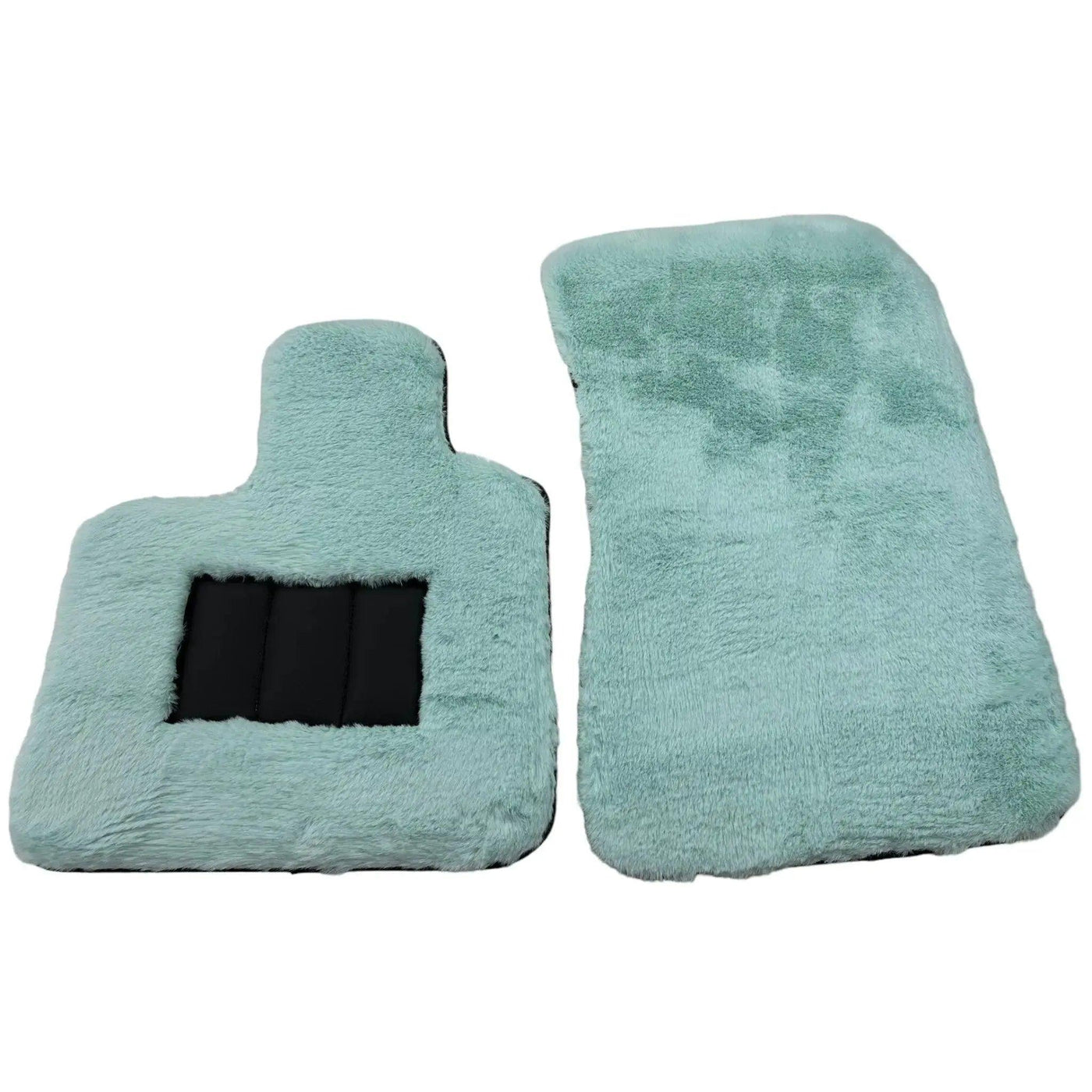 Tiffany Blue Sheepskin Floor Mats For Bentley Bentayga Er56 Design Brand - AutoWin