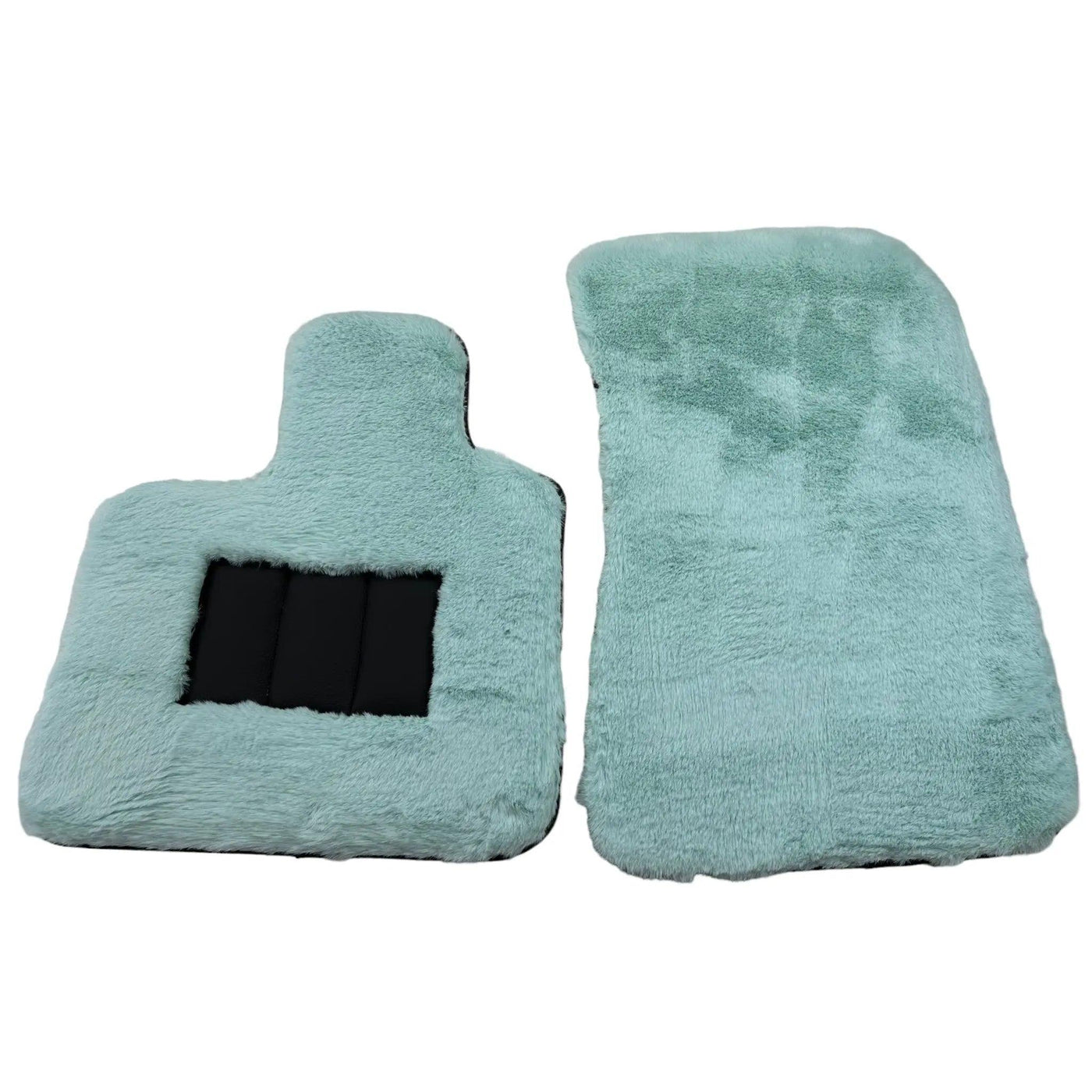 Tiffany Blue Sheepskin Floor Mats For Rolls Royce Cullinan Rr31 2018-2023 Er56 Design Brand - AutoWin