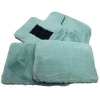 Tiffany Blue Sheepskin Floor Mats For Rolls Royce Shadow 1965-1977 - AutoWin