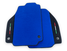 Blue Floor Mats For Ferrari 458 Italia 2009-2015 With Alcantara Leather - AutoWin