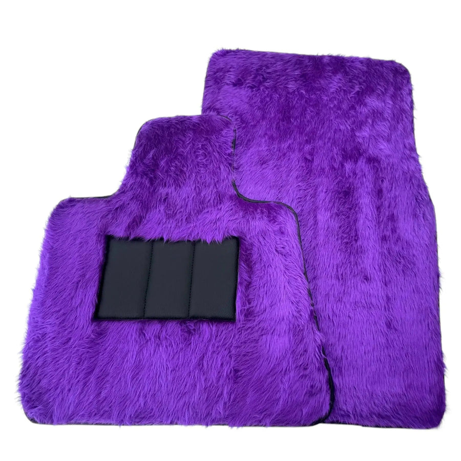 Violet Sheepskin Floor Mats for Rolls-Royce Shadow (1965-1977) - AutoWin