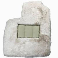 White Sheepskin Floor Mats for Bentley Continental GT (2018-2023) ER56 Design - AutoWin