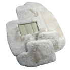 White Sheepskin Floor Mats for Bentley Continental GT (2018-2023) ER56 Design - AutoWin