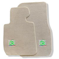 Beige Floor Mats For BMW X2 Series F39 Brand Tailored Set Perfect Fit Green - AutoWin