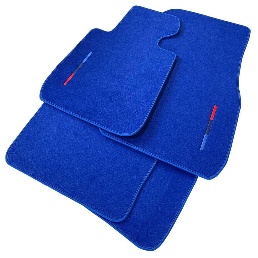 Blue Floor Mats For BMW 5 Series E39 With M Package - AutoWin