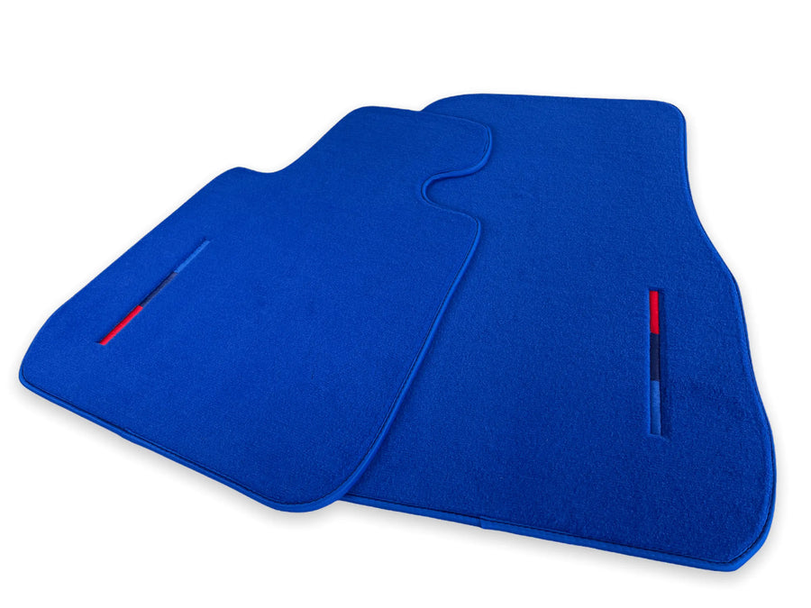 Blue Floor Mats For BMW M3 F80 Series With M Package - AutoWin