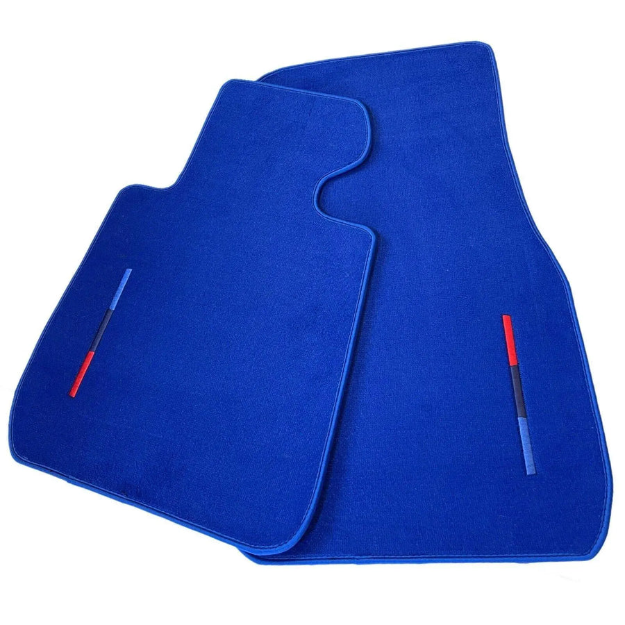 Blue Floor Mats For BMW M4 Series F83 With M Package - AutoWin