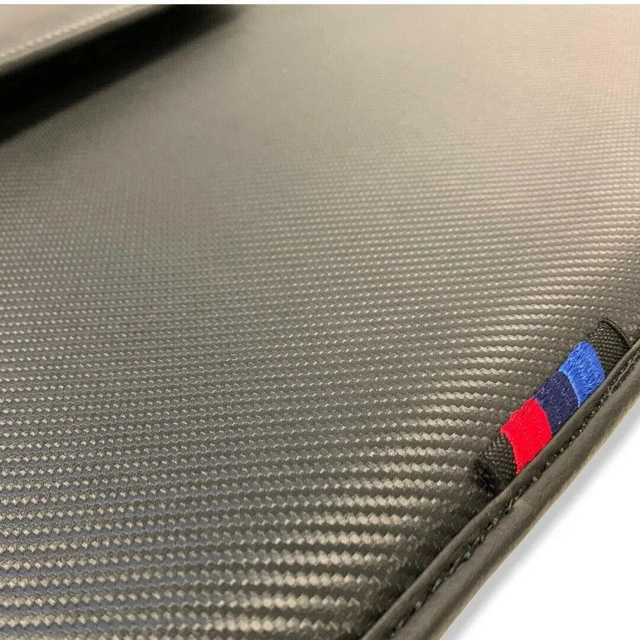 Floor Mats For BMW 1 Series E82 Autowin Brand Carbon Fiber Leather - AutoWin