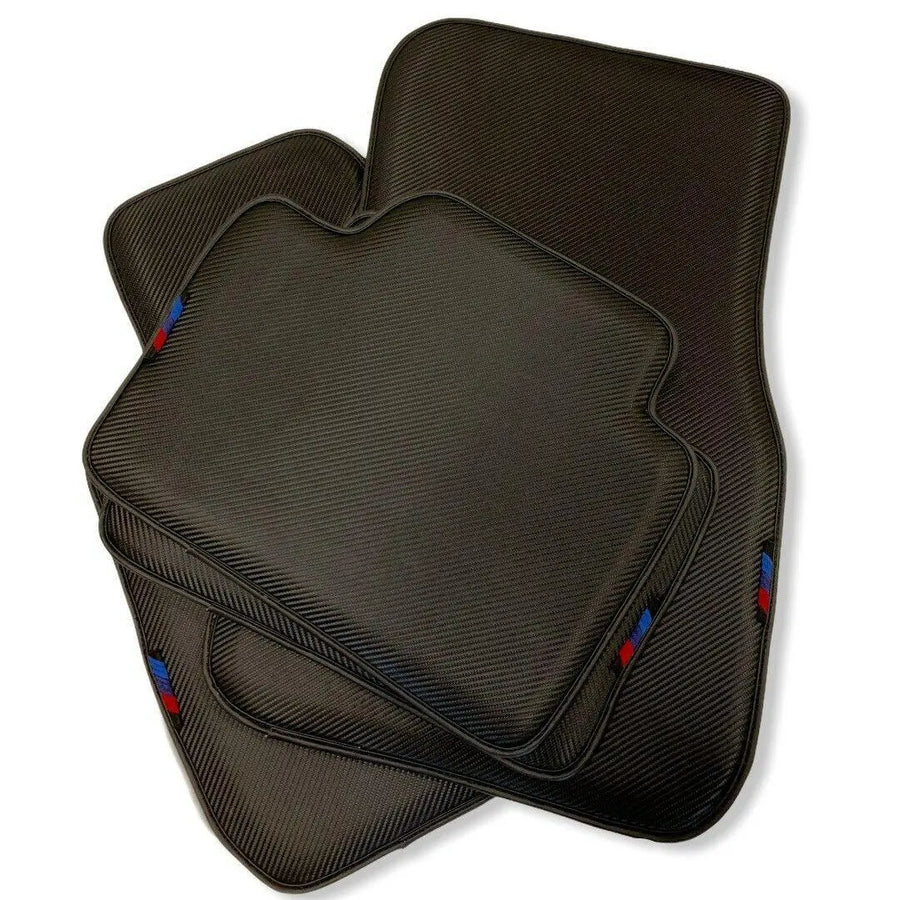 Floor Mats For BMW 4 Series F32 Brand Carbon Fiber Leather - AutoWin