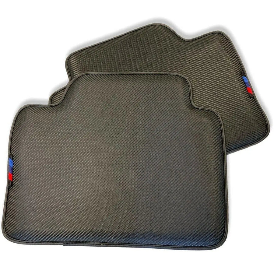 Floor Mats For BMW M4 Series F82 Autowin Brand Carbon Fiber Leather - AutoWin