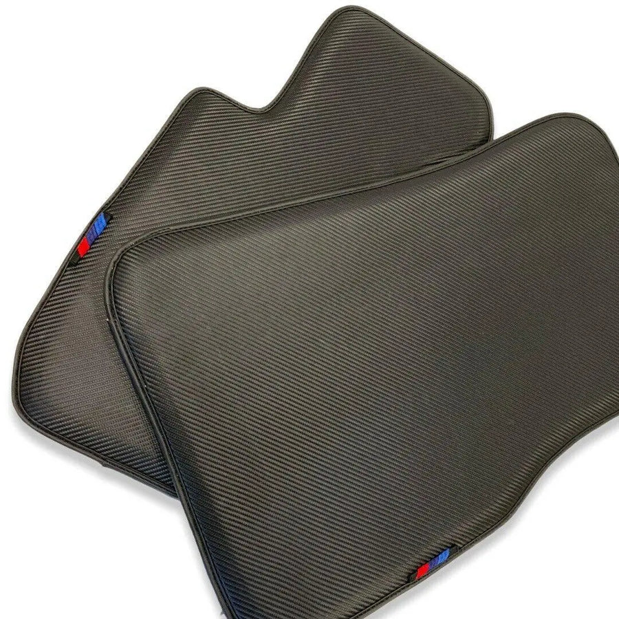 Floor Mats For BMW M8 Series Gran Coupe F93 Autowin Brand Carbon Fiber Leather - AutoWin
