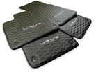 Floor Mats For Lamborghini Urus Leather Yellow Stitching - AutoWin