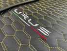 Floor Mats For Lamborghini Urus Leather Yellow Stitching - AutoWin