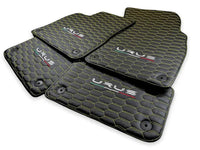 Floor Mats For Lamborghini Urus Leather Yellow Stitching - AutoWin